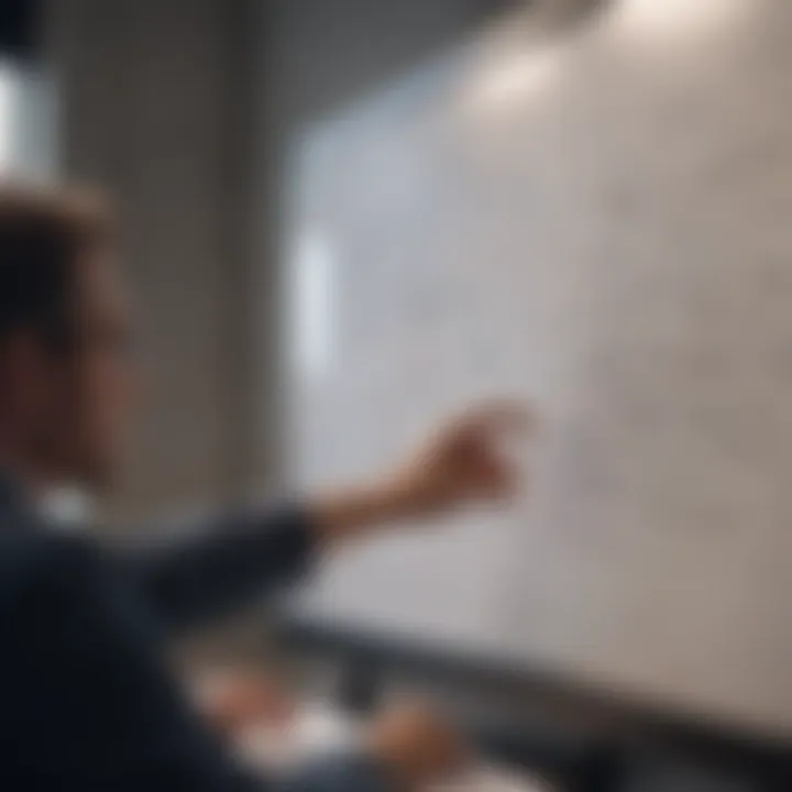 A brainstorming session with diverse ideas and strategies on a whiteboard