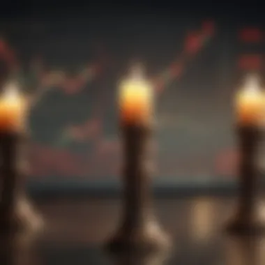 Bullish vs. Bearish Trends in Investment Visual representation of bullish and bearish trends in a candlestick chart
