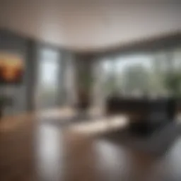 A modern real estate office setting