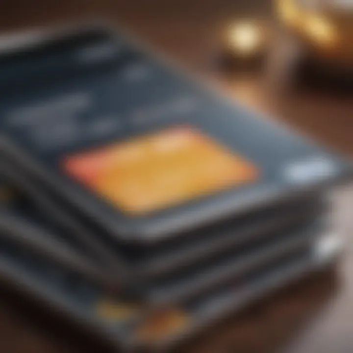 A close-up of a smartphone with a credit card app open