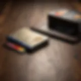 Elegant credit card resting on a wooden table