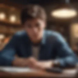 An international student contemplating loan options