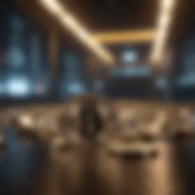 Blockchain Technology and Digital Currencies Conceptual image of blockchain technology powering digital currencies