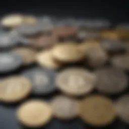 A visual representation of diverse cryptocurrencies in a digital wallet