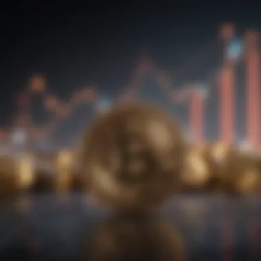 Cryptocurrency Market Growth Trend An upward trend graph depicting cryptocurrency market growth