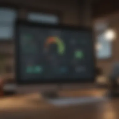 Interactive dashboard showcasing credit score