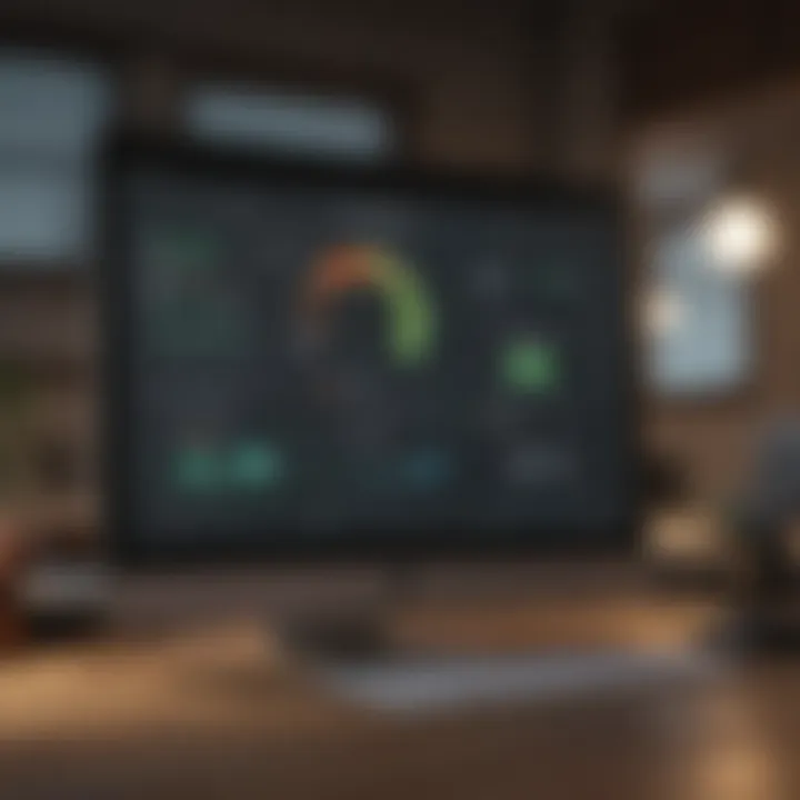 Interactive dashboard showcasing credit score