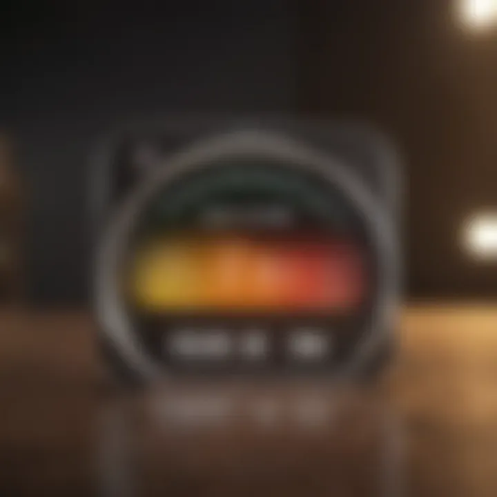 Visual representation of credit score importance