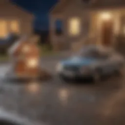 Visual representation of bad credit impact on home loans