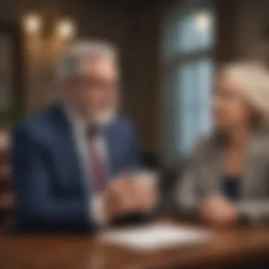 Engaging in Expert Financial Consultation A professional consultation setting for financial planning