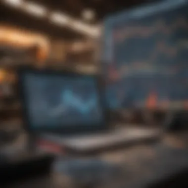 Market trend analysis represented through charts and graphs