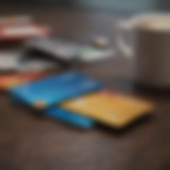 A conceptual image illustrating various payment methods available for credit card bills.