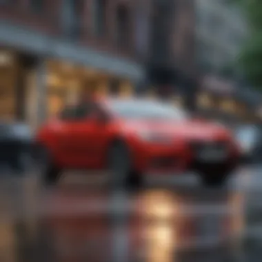 The Appeal of Modern Leasing Options A modern car in an urban setting