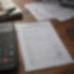 Rental property tax documentation organized neatly