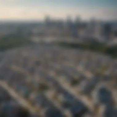 Aerial view of Atlanta's skyline showcasing housing developments