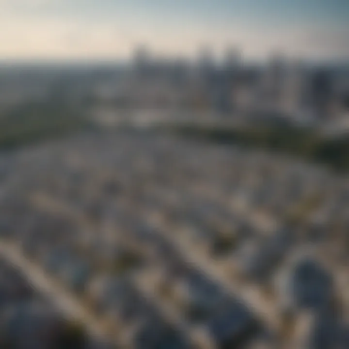 Aerial view of Atlanta's skyline showcasing housing developments