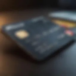 Abstract depiction of credit card management